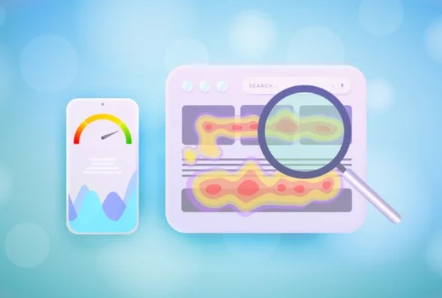 image of heatmap with magnifying glass icon