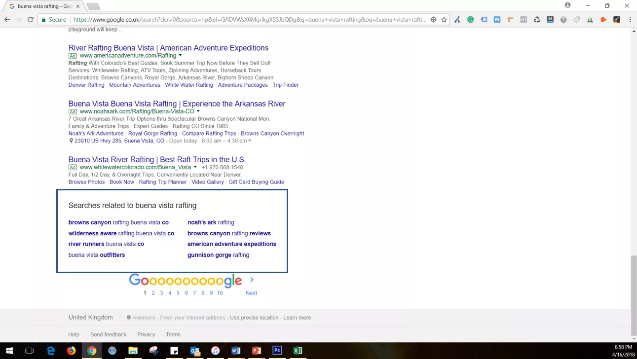 google keyword suggestions