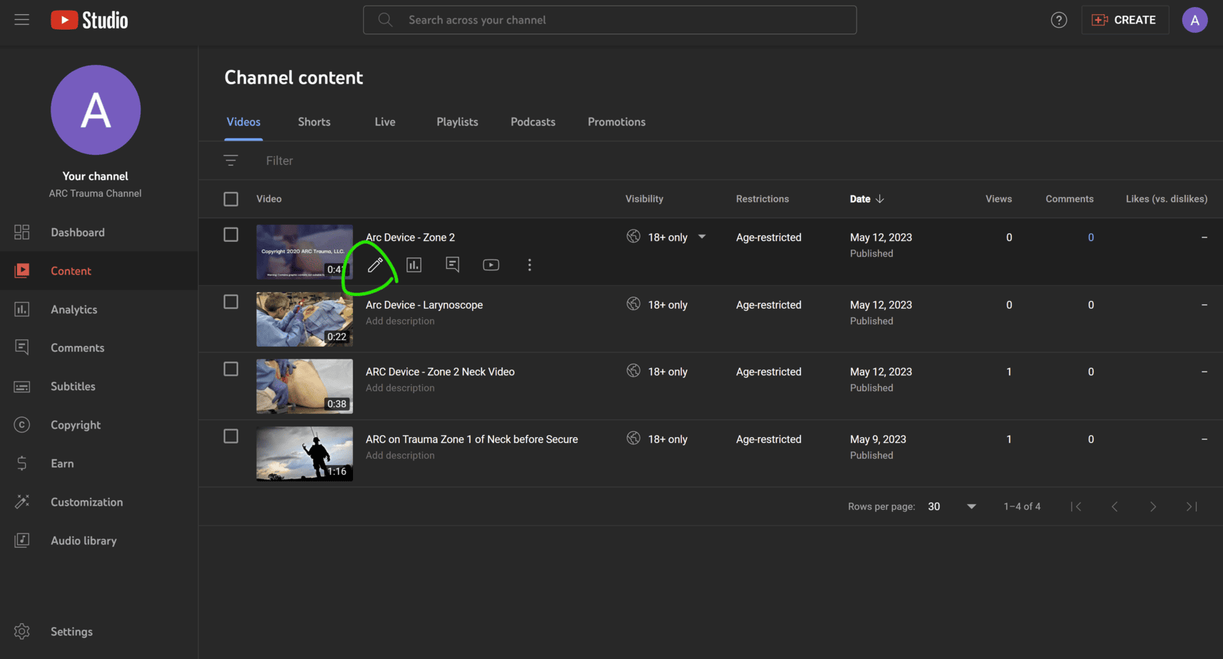 YouTube Chapters step 3
