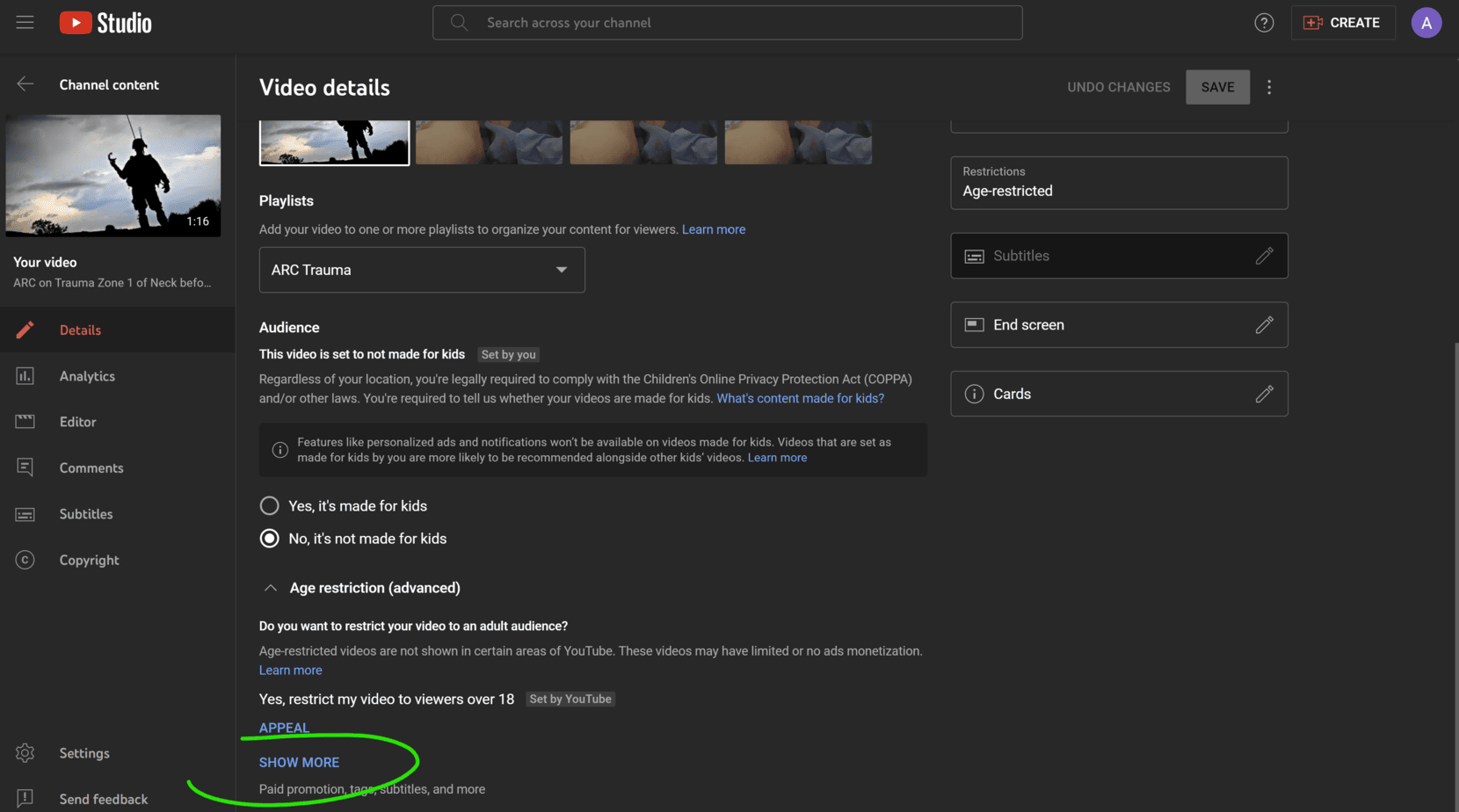 YouTube Chapters step 5